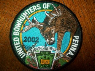 United Bowhunters Of Penna Series " Preserving The Tradition " 2002 Patch