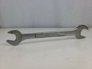 Vintage Craftsman Usa =v= Series 7/8 " ×3/4 " Dual Open End Combo Wrench