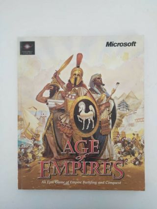 Vintage Microsoft Age Of Empires / Rise Of Rome Strategy Guide (1998)