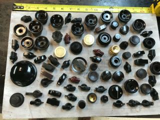 Antique Bakelite Radio Knobs Selector Switch Cabinet Phonograph Deco Replacement