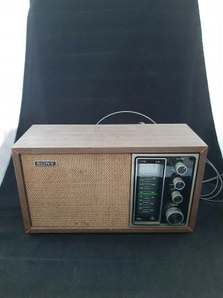 Vintage Sony Am/fm 2 Band Shelf Radio Tfm - 9440w—works Great