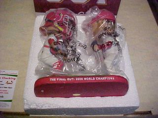 St.  L Cardinals 2006 Final Out Bobbleheads Of Yadier Molina And Adam Wainwright.