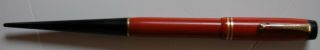 Rare Antique Red Parker Duofold Fountain Desk Pen,  Pat.  Sept.  5,  ‘16