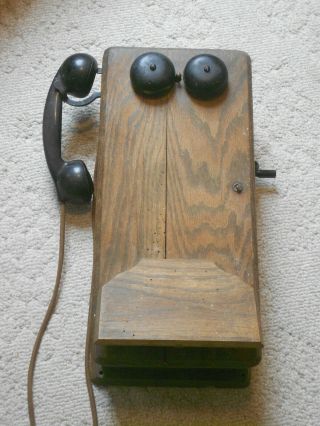 Antique Wall Phone,  Crank Telephone,  Kellog,  Parts