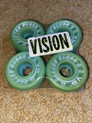 Vision Blurr 2 Vb2 Skateboard Wheels Nos Vintage Bag Blue Green