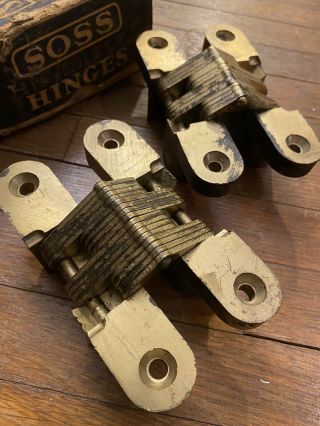 Vintage Soss Invisible Hinges