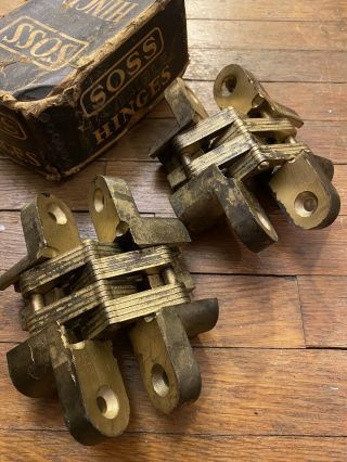 Vintage Soss Invisible Hinges 3