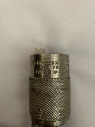 Vintage Seekonk MFG.  Faucet Nut Splitter Stainless Steel.  Patent 4,  446,  622 3
