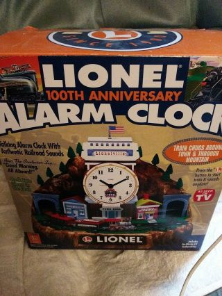 Lionel Train Station Alarm Clock 100th Anniversary -