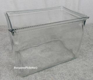 Vintage Glass Aquarium Fish Tank Antique Terrarium Wet Battery Jar Case A