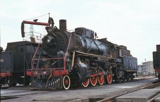 35mm Slide China / Chinese Steam Railway Gen Sanmen May 1984