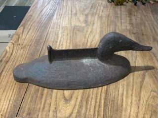Antique Cast Iron Duck Boot Scraper Vtg Statue Door Stop 20,  Pounds