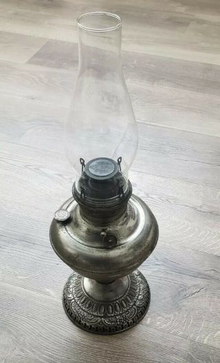 Antique Edward Miller " The Juno Lamp " 1895 Oil/kersone Lamp