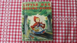 Vintage Book Little Red Riding Hood A Junior Elf Book 1950s