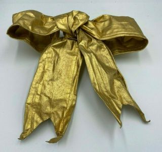 Vintage Gold Bow Holiday Christmas Tree Hanging Ornament Decoration Gift Home 2