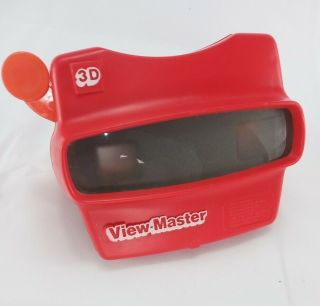 Vintage Viewmaster 3d Red View - Master Viewer Toy Fisher Price