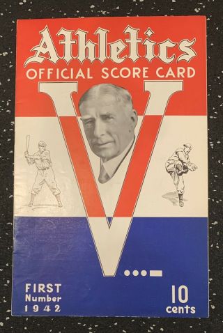 1942 Washington Senators Official Score Card Vs.  Red Sox Williams