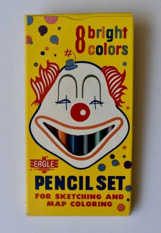 Vintage Eagle Pencil Co.  Kids Colored Pencil Set No.  799 -