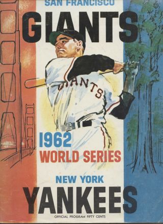 1962 World Series San Francisco Giants Official Program - Good