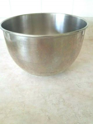 Vtg General Electric Stainless Steel Mixing Bowl Replacement Stand Mixer 1 1/2qt