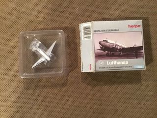Herpa Wings 1:500 516716 Lufthansa Douglas Dc - 3 D - Cade - Diecast Aircarft Model