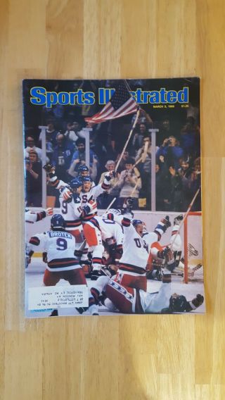 Sports Illustrated March 3 1980 Usa Hockey Olympic Team Wins Jim Craig Herb Broo