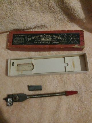 Vintage Irwin micro dial expansive bit No.  22 With Box 3