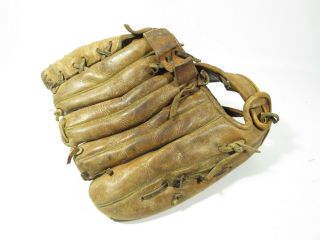 Vintage 1950 ' s Nokona Ristankor Field Rite Pro - Line Baseball Glove Red Tag 2