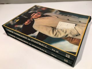 Vince Lombardi On Football Vol 1 & Ii Hardcover Box Set First Edition W/box