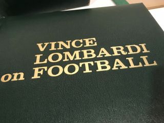VINCE LOMBARDI On Football VOL 1 & II Hardcover Box Set First Edition W/BOX 3