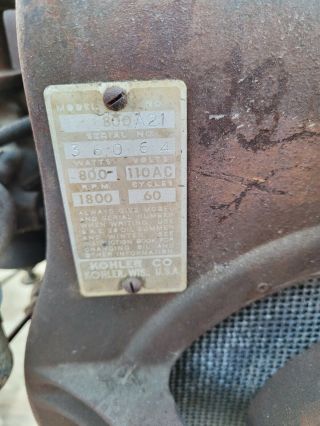 Antique KOHLER Generator 800 A21 2