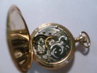 Antique O;s Elgin Pocket Watch 15 Jewel Roman Dial Runs Good