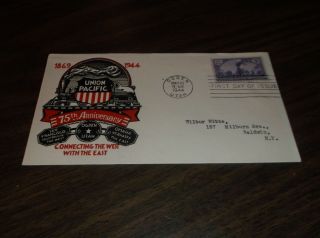 May 1944 Union Pacific Transcontinental Railroad Souvenir Envelope 10 Ogden
