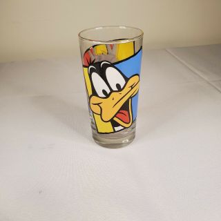 Looney Tunes Warner Bros Bugs Bunny Daffy Duck 12 Ounce Glass Vintage