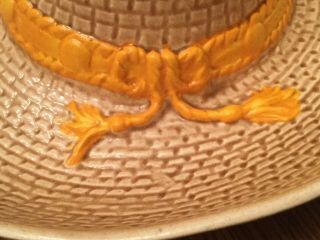 Vintage Cowboy Hat Chip & Dip Bowl WPO 96 Ceramic 3