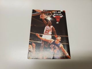 Rs20 Chicago Bulls 1987/88 Nba Basketball Pocket Schedule - Budweiser Jordan