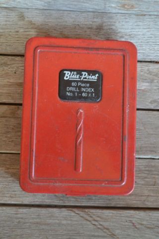 Vintage Blue Point Snap On Drill Index
