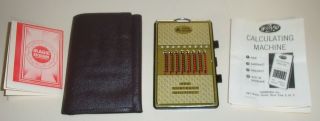 Vtg Pic German Calculator Add Subtract Multiply