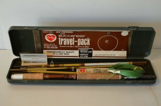Vintage Berkley Buccaneer Travel - Pack 5 Piece Rod Fiberglass Ferrules Fishing