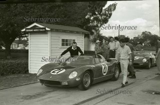 1964 Sebring Race - Ferrari 330p 21 On The Scale - Orig Neg (1812)