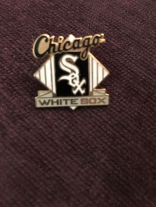 Vintage 90’s Chicago White Sox Enamel Lapel Pin Mlb Frank Thomas World Series