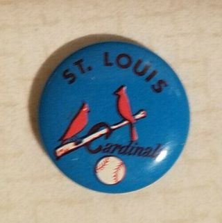 Vintage St.  Louis Cardinals Baseball Mlb Button Pinback Lapel Pin