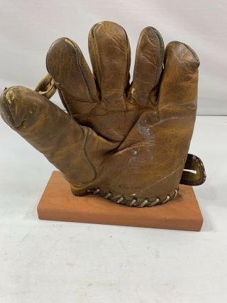 Joe Medwick Horsehide 5 Finger Vintage Baseball Mitt Glove 9 " Good Cond