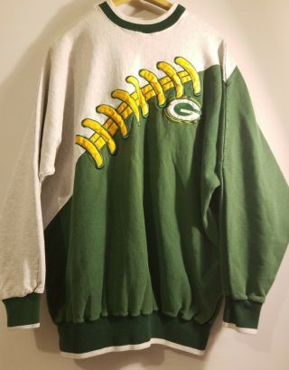 Vintage Green Bay Packers Legends Athletic Embroidered Sweatshirt Sweater Xxl