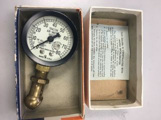 Vintage Tractor Air Water Tire Pressure Gage by Dill Mfg 2