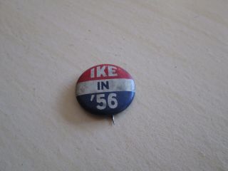 Vintage Pinback Button Pin Ike In 