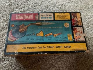 Vintage Bernzomatic All Purpose Torch Kit Model Tx 888