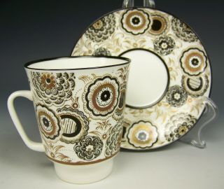 Ussr Russian Hand Painted Lomonosov Porcelain Tea Coffee Cup & Saucer Teacup
