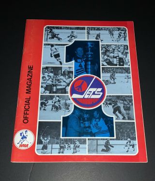 Winnipeg Jets 1976 Wha Game Program Vs Birmingham Bulls