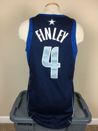 Vintage Nike Team Dallas Mavericks Michael Finley 4 Sewn Jersey Men’s Size M